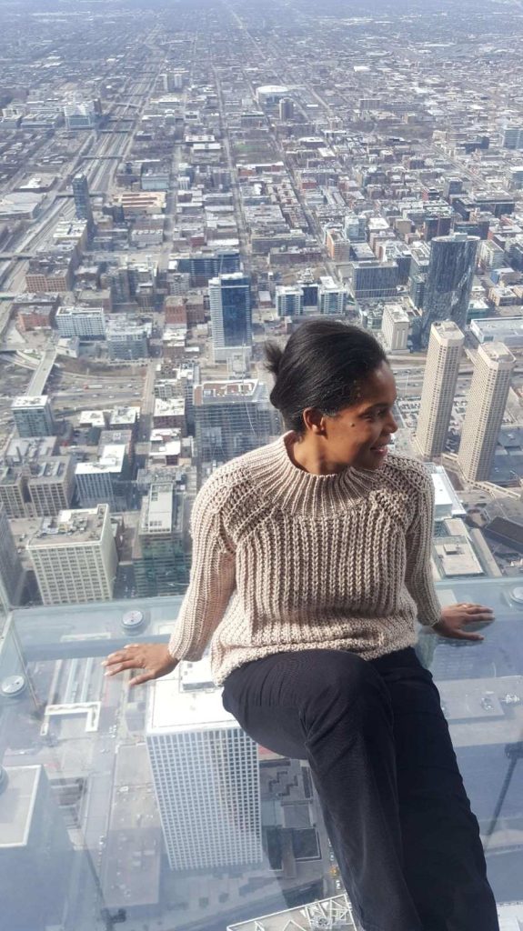 woman in Skydeck